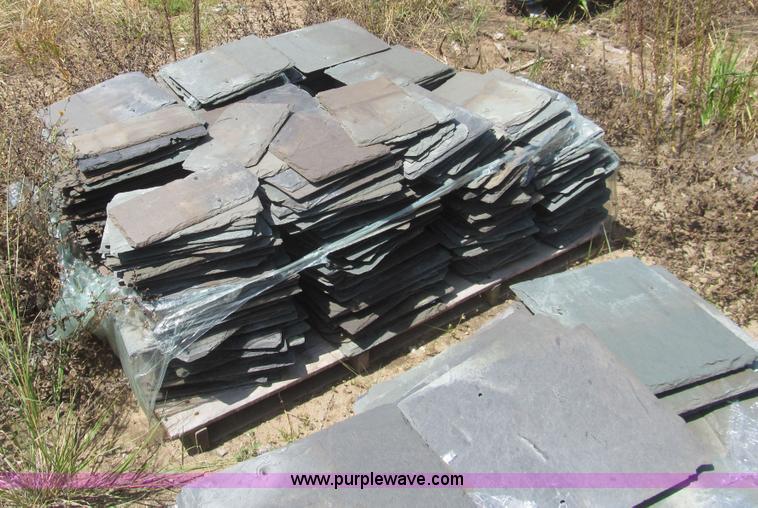image for item H8835 (10) pallets of salvaged slate roofing tile