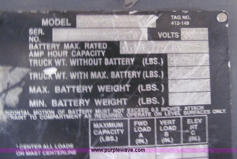 image for item H8867 Raymond electric forklift