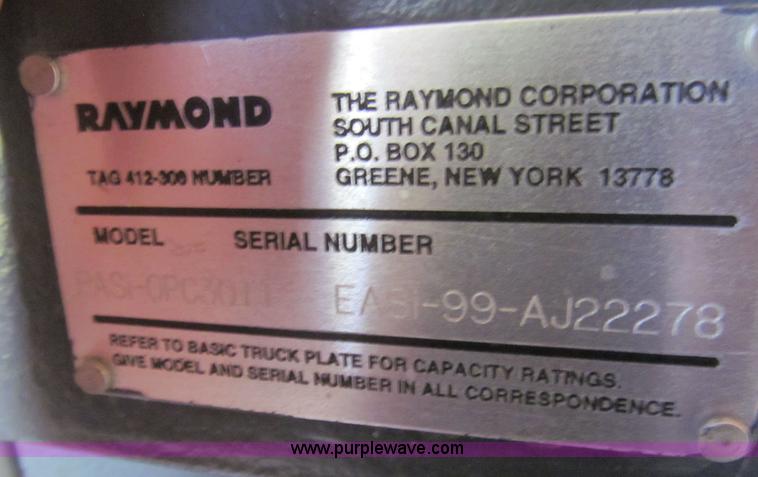 image for item H8867 Raymond electric forklift