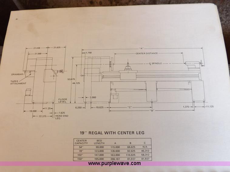 image for item H9194 Le Blond metal lathe