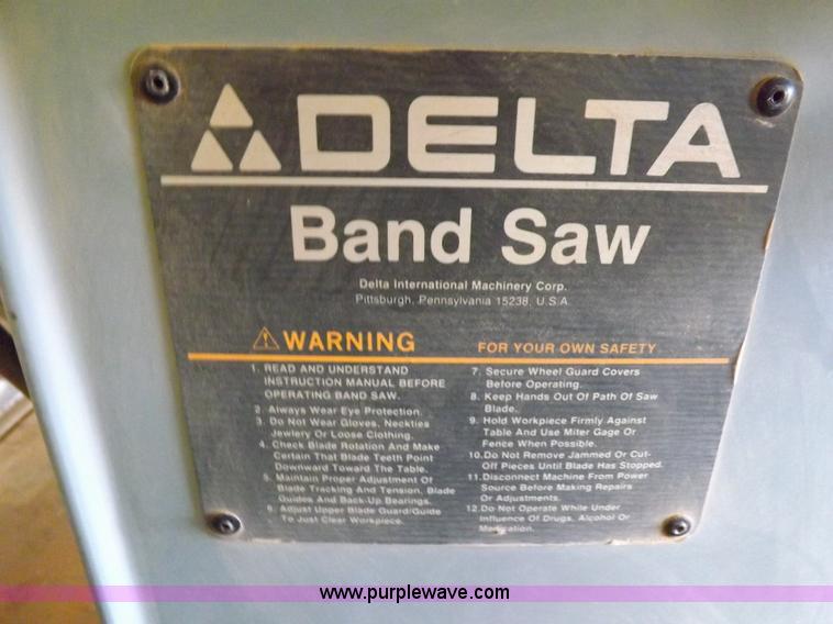 image for item H9198 Delta wood band saw