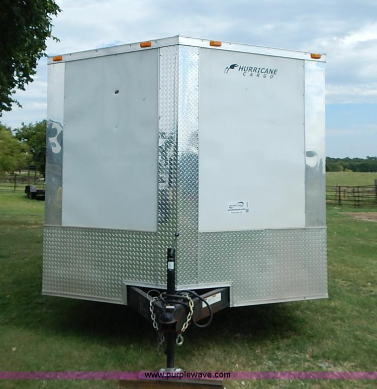 image for item I3534 2013 Hurricane enclosed cargo trailer