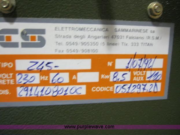 image for item I6202 1989 SCM Z32 beam saw