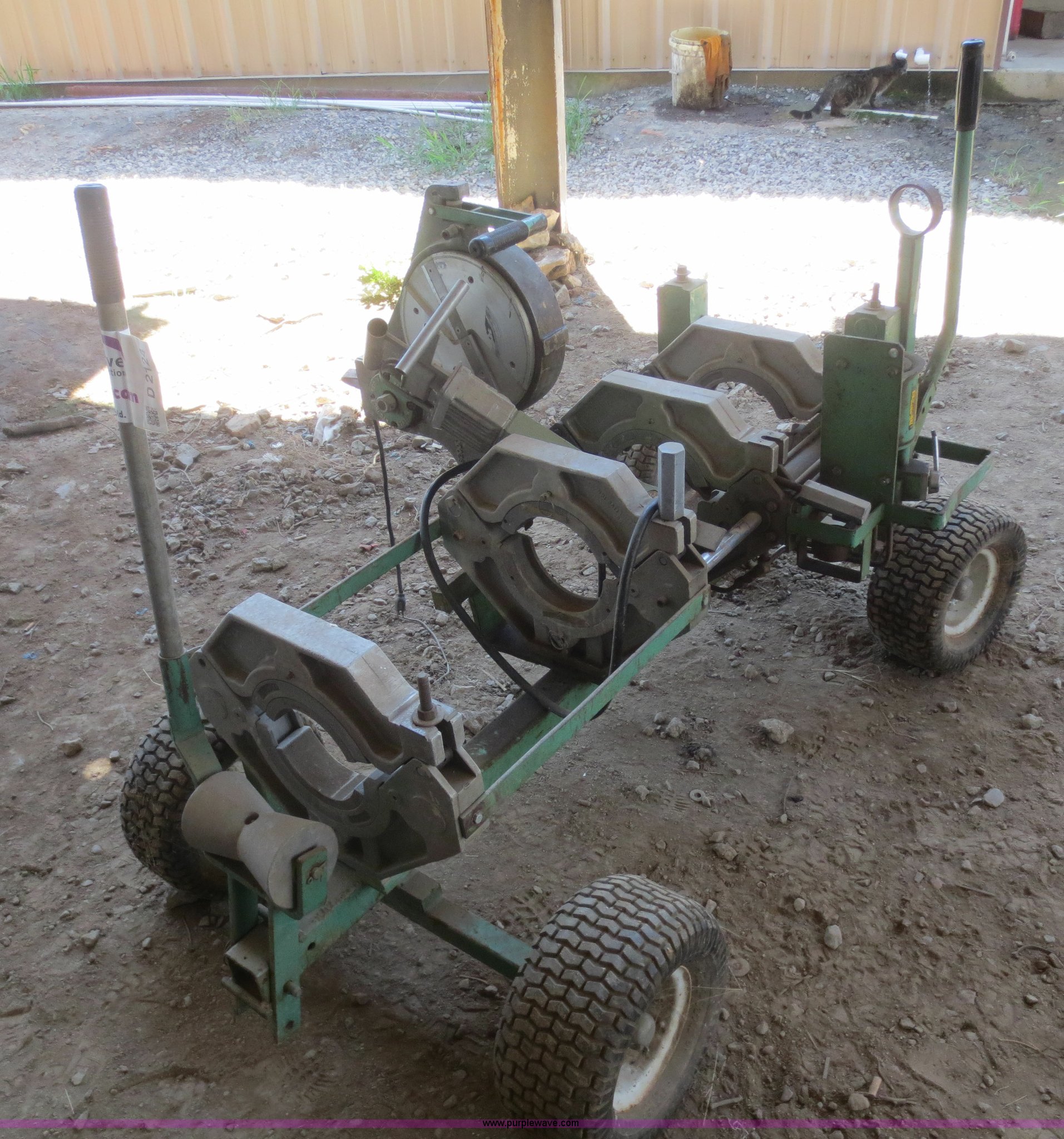 McElroy poly pipe fusion machine in Barnsdall, OK Item D2124 sold