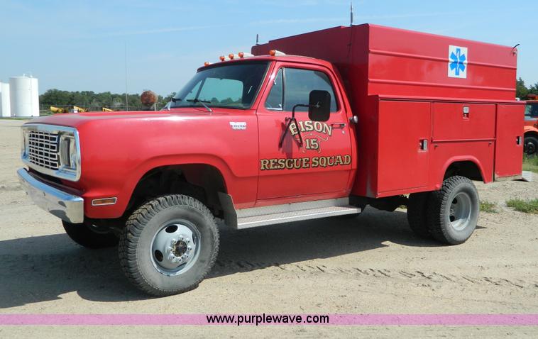 image for item AL9814 1978 Dodge fire rescue vehicle