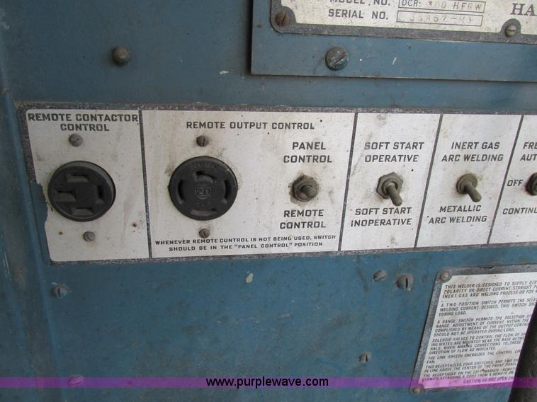 image for item AW9925 P&H 300HFGW DC arc welder