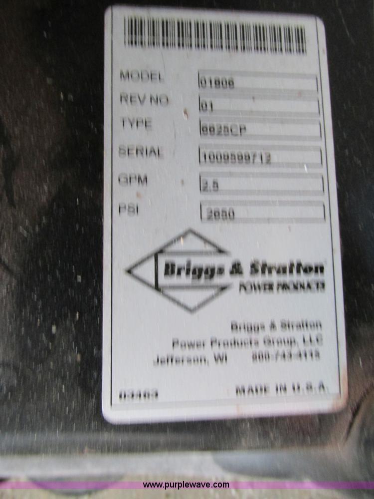 image for item AW9963 Briggs & Stratton Elite power washer