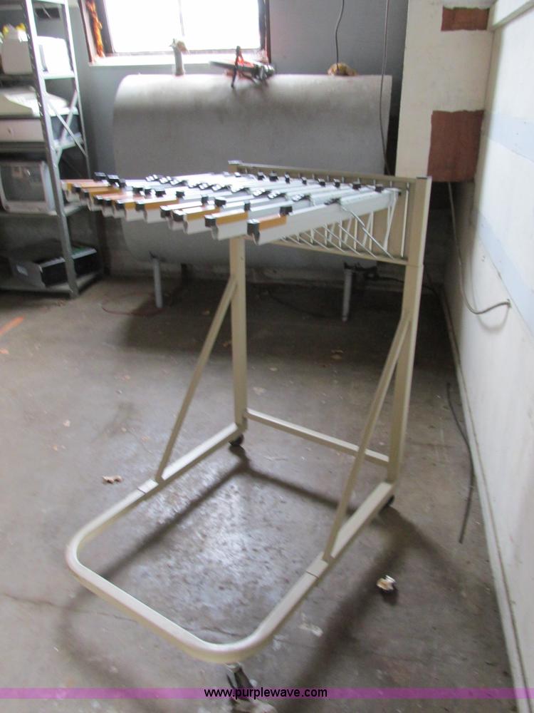 image for item AW9965 Rolling plan hanger rack