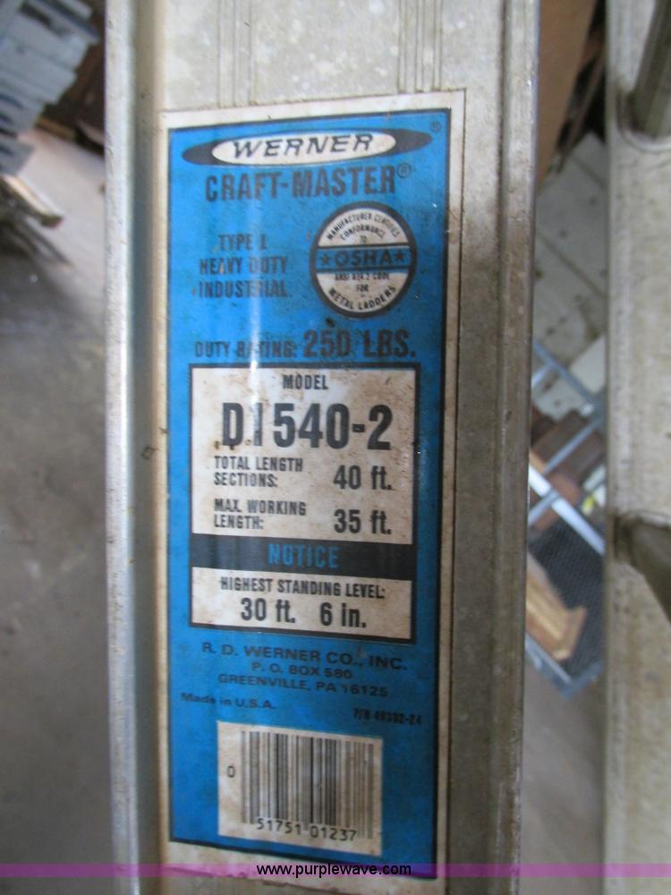 image for item AW9969 (2) aluminum ladders