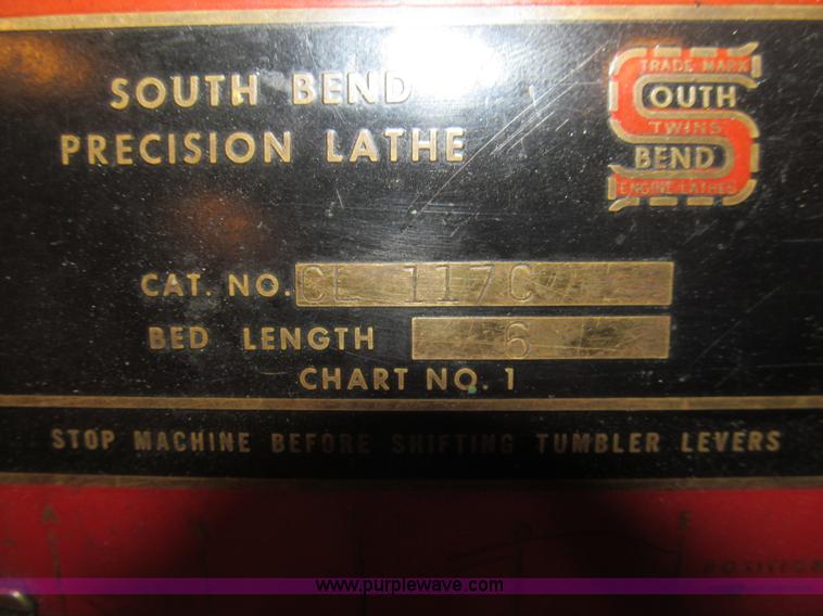 image for item AY9179 South Bend metal lathe