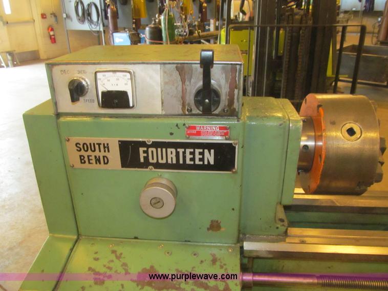 image for item AY9181 1975 South Bend Fourteen metal lathe