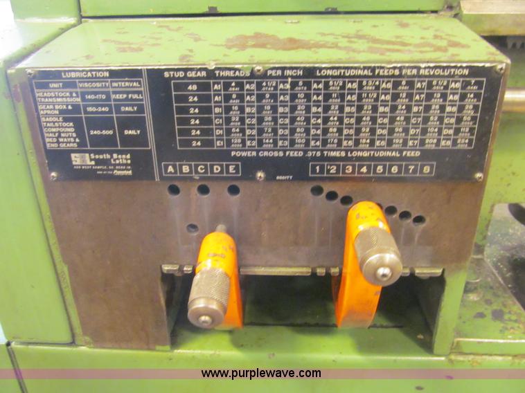 image for item AY9181 1975 South Bend Fourteen metal lathe