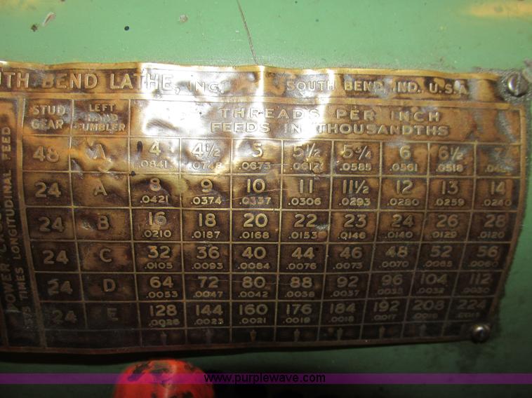 image for item AY9182 South Bend 13' metal lathe