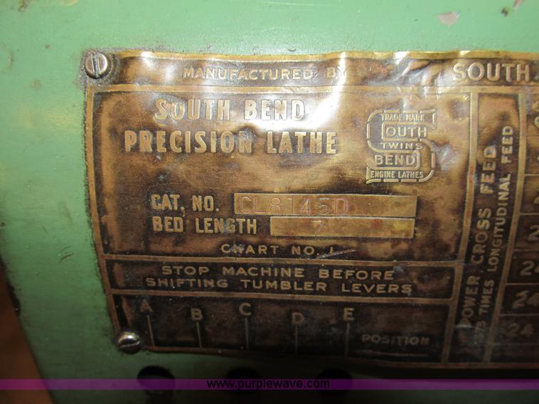 image for item AY9182 South Bend 13' metal lathe