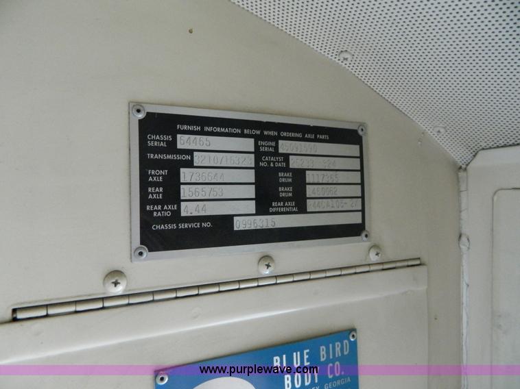 image for item H2426 1995 Blue Bird TC2000 bus