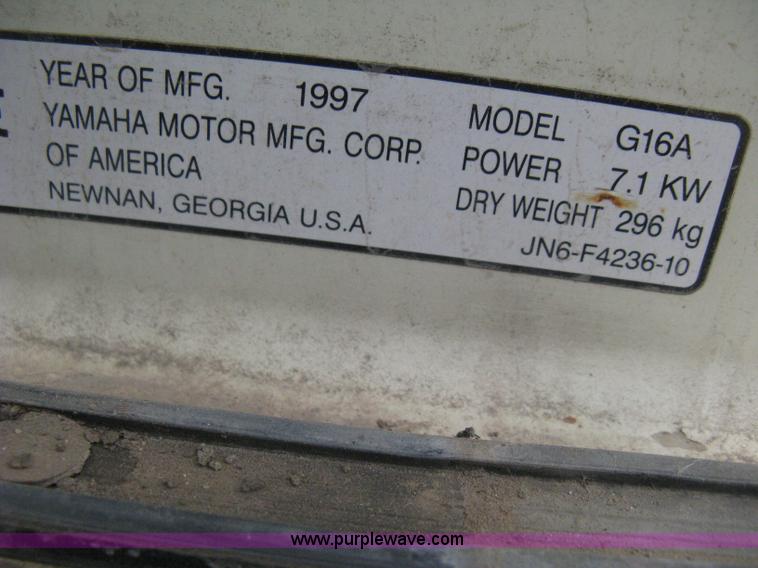 image for item H5282 1997 Yamaha G16A golf cart
