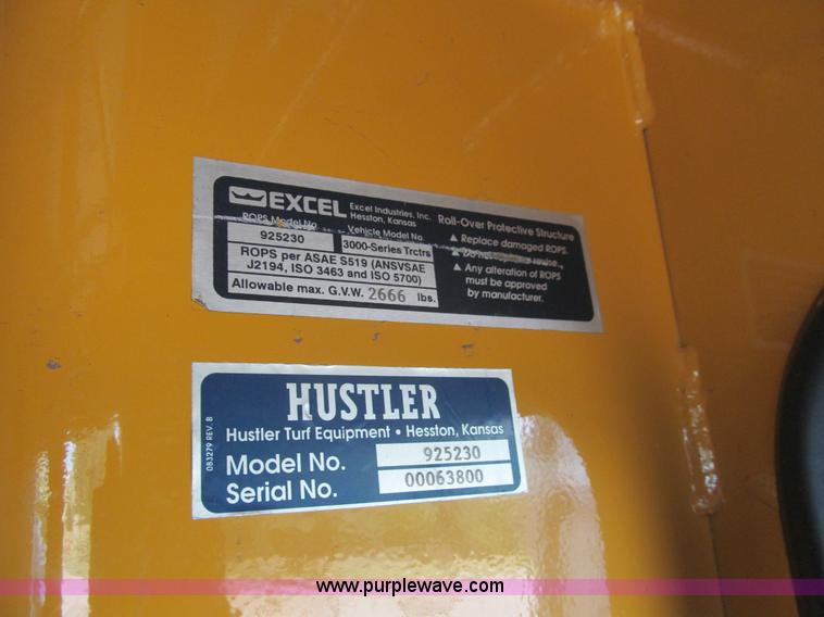 image for item H8871 2001 Hustler 3200 ZTR lawn mower