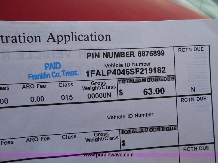 image for item I3522 1995 Ford Mustang