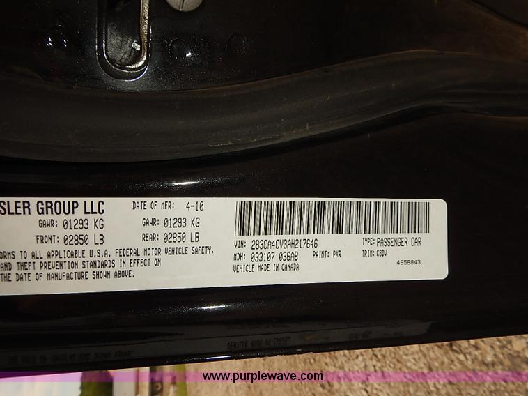 image for item I5492 2010 Dodge Charger