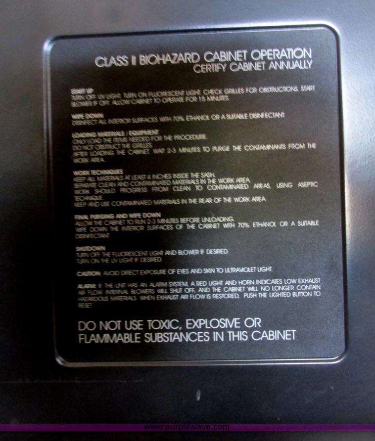 image for item I6227 Labconco Class II 36204 Type A bio-safety cabinet