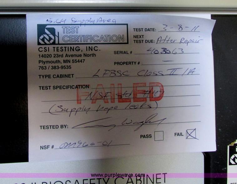 image for item I6227 Labconco Class II 36204 Type A bio-safety cabinet