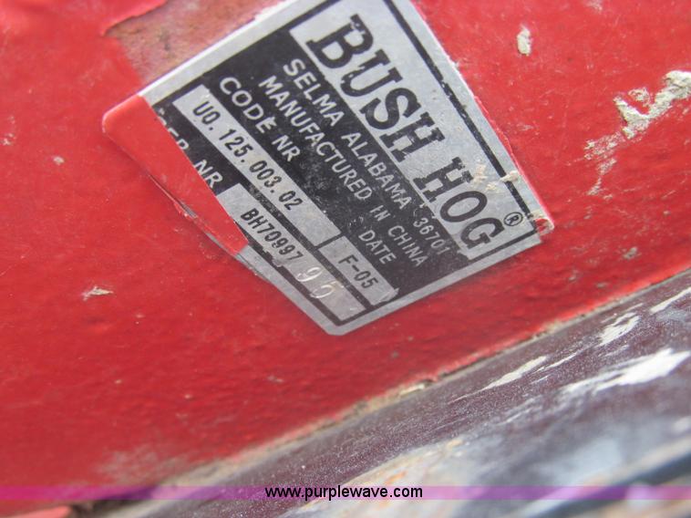 image for item I8973 2005 Bush Hog 3710 rotary mower