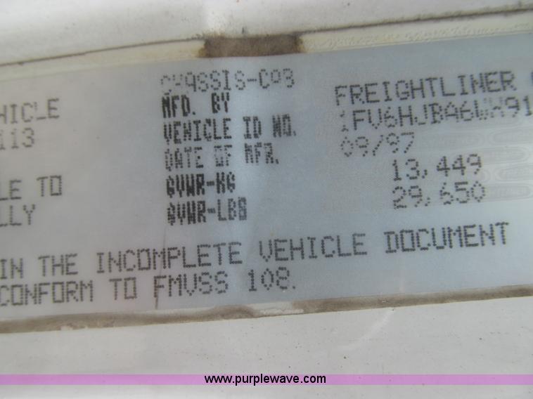 image for item I8975 1998 Freightliner FL70 dump truck