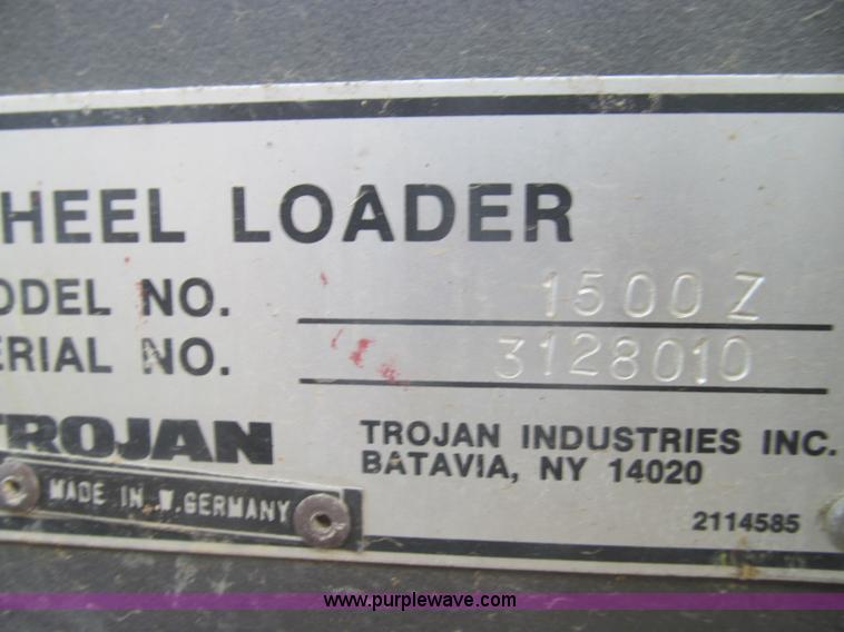 image for item I8976 Trojan 1500Z wheel loader