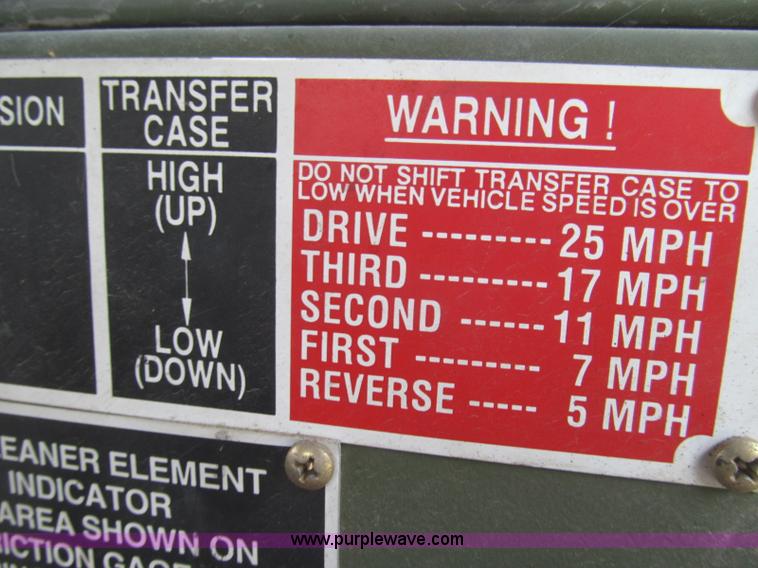 image for item I8988 1986 Am General 2.5 ton truck