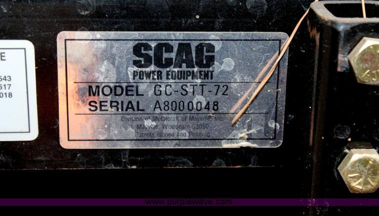 image for item J1032 2008 Scag Turf Tiger ZTR lawn mower