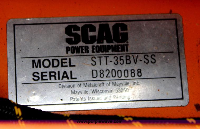 image for item J1032 2008 Scag Turf Tiger ZTR lawn mower