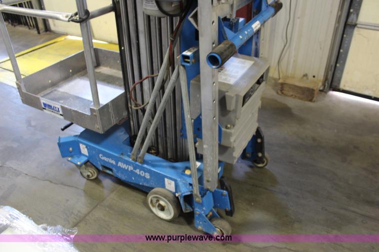 image for item J1045 2008 Genie AWP40S man lift