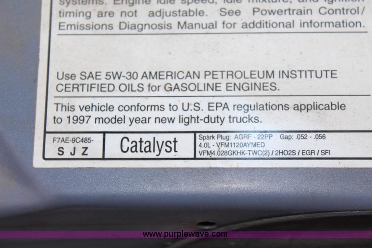 image for item J1130 1997 Ford Explorer XL SUV