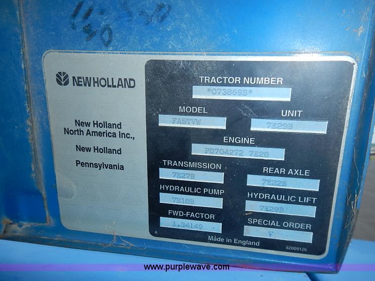 image for item J3167 1998 New Holland 7740 tractor