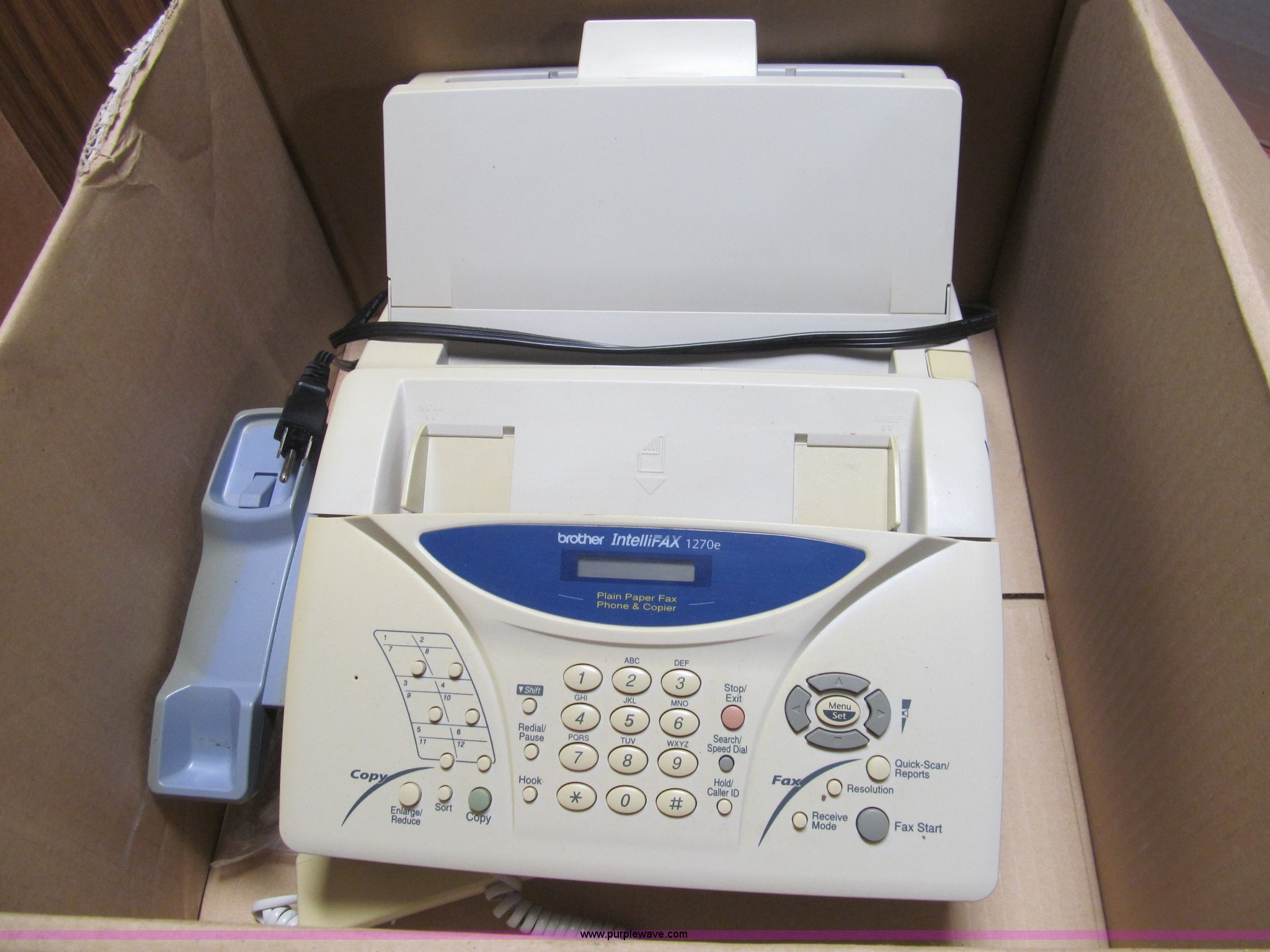 Brother Intellifax 1270e fax machine in Hutchinson, KS Item AY9195