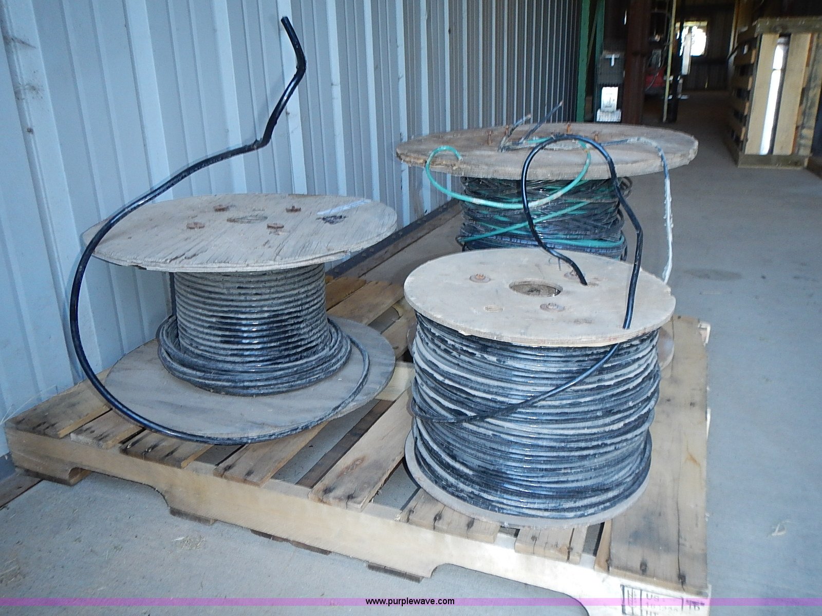(3) partial reels of assorted stranded copper wire in Hutchinson, KS ...