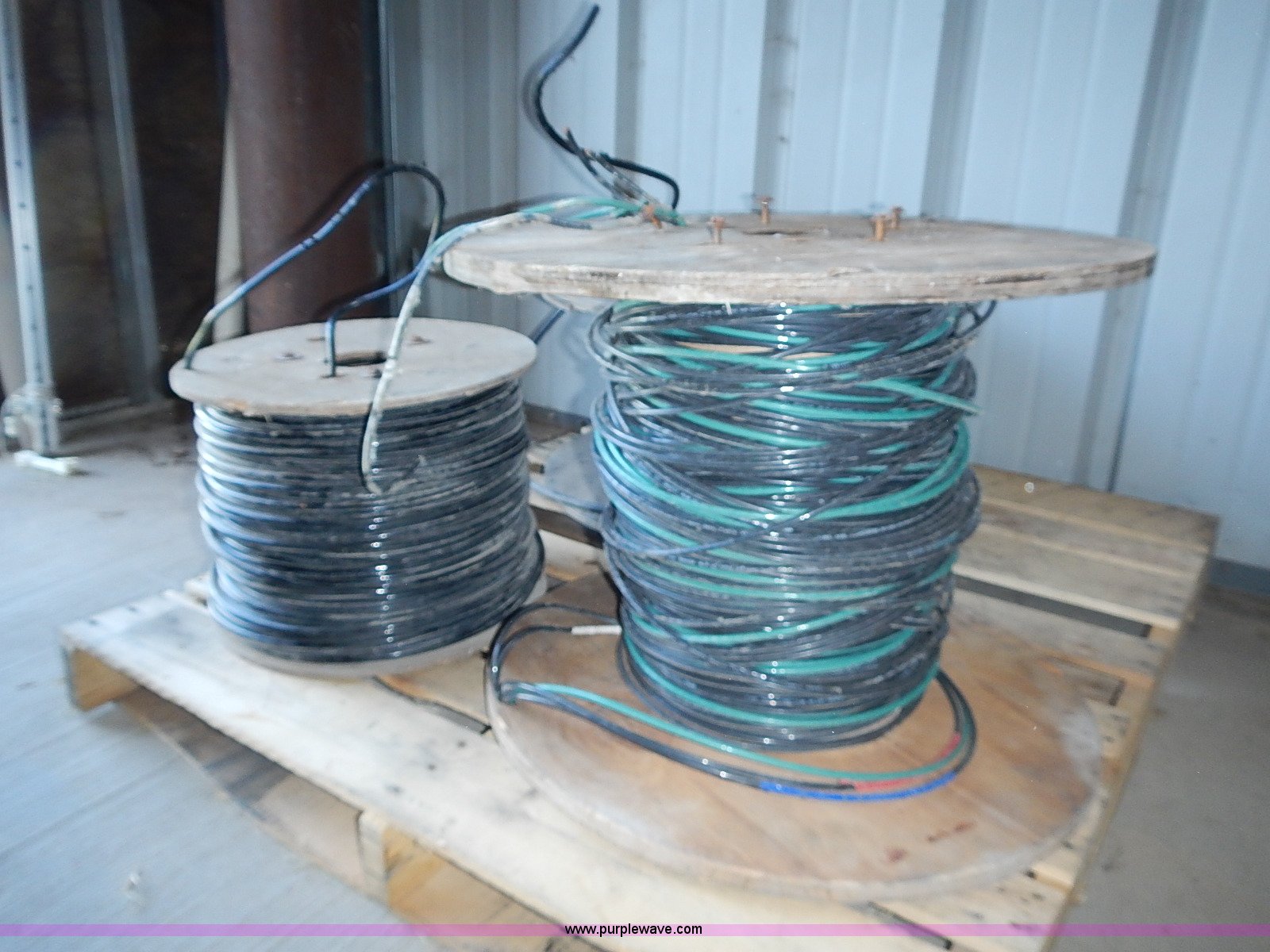 (3) partial reels of assorted stranded copper wire in Hutchinson, KS ...