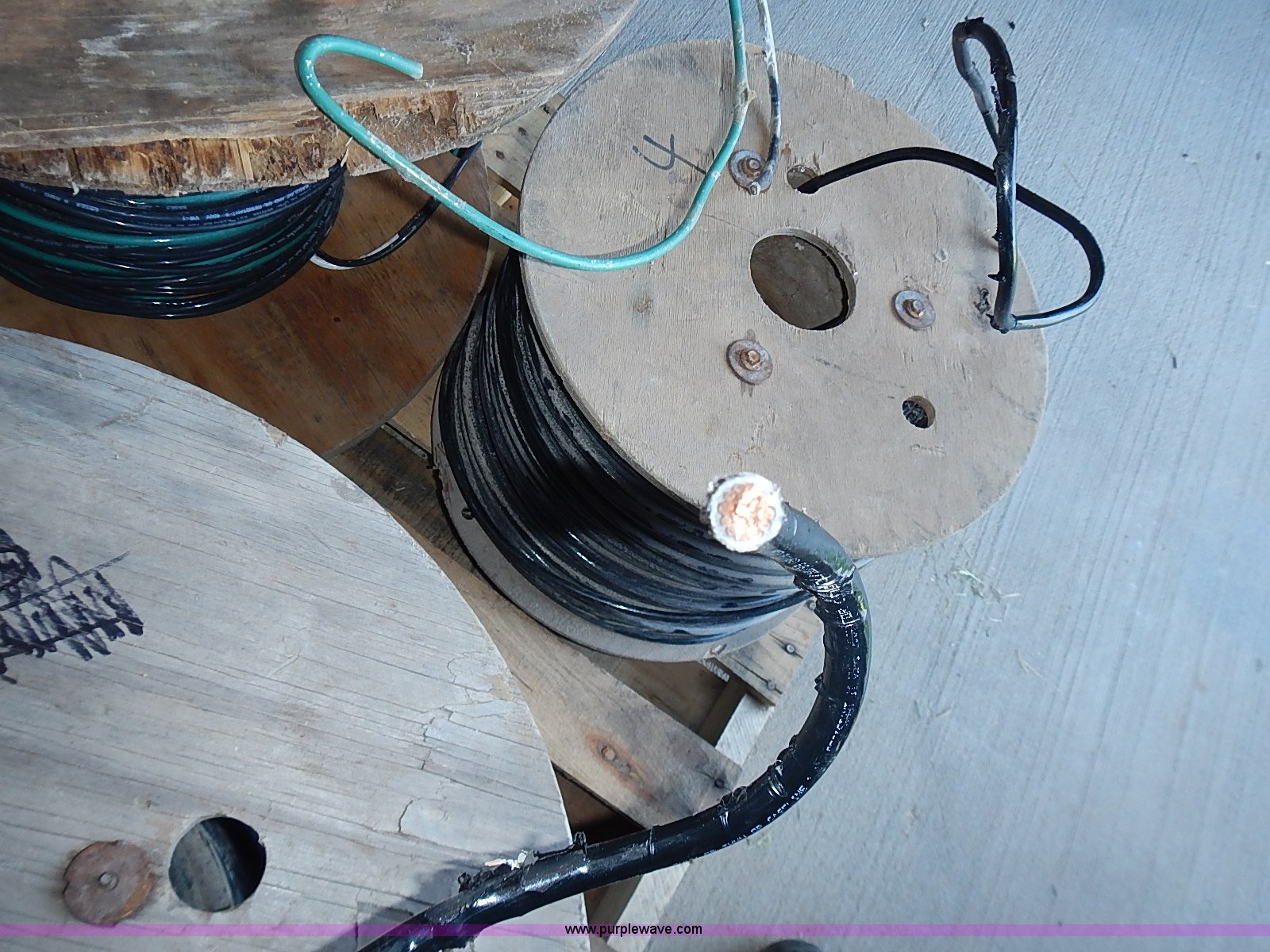 (3) partial reels of assorted stranded copper wire in Hutchinson, KS ...