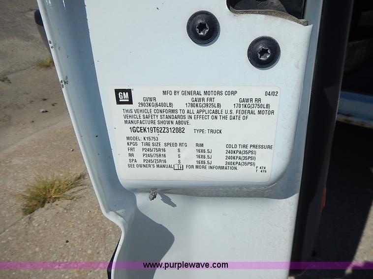 image for item I3513 2002 Chevy 1500 LS