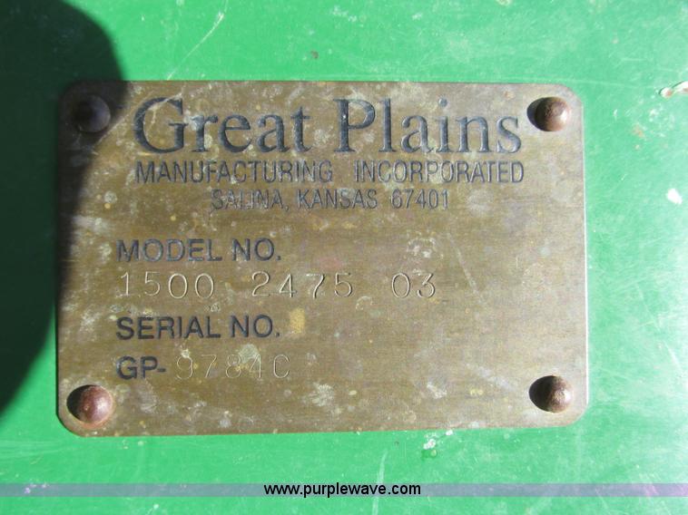image for item F7493 1999 Great Plains Solid Stand 1500 grain drill