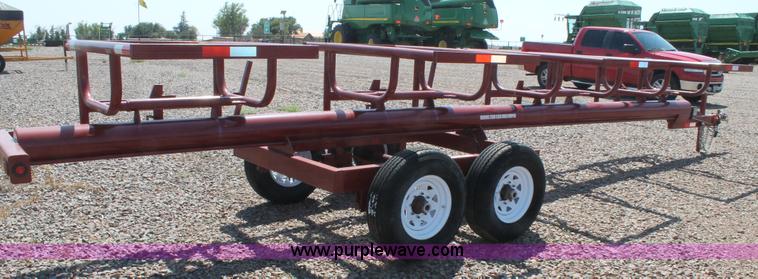 image for item H1745 2013 Go-Bob Red Rhino hay bale trailer