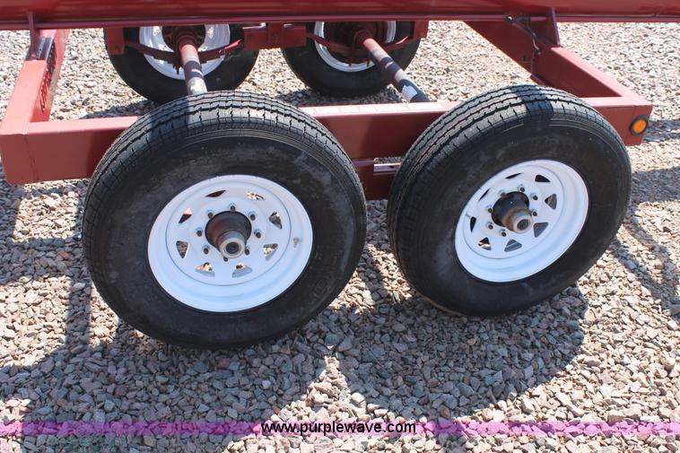 image for item H1745 2013 Go-Bob Red Rhino hay bale trailer