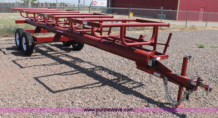 image for item H1745 2013 Go-Bob Red Rhino hay bale trailer