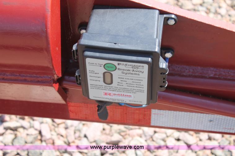 image for item H1745 2013 Go-Bob Red Rhino hay bale trailer