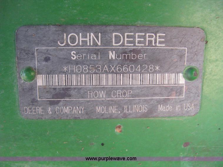 image for item H5267 John Deere 853A row head