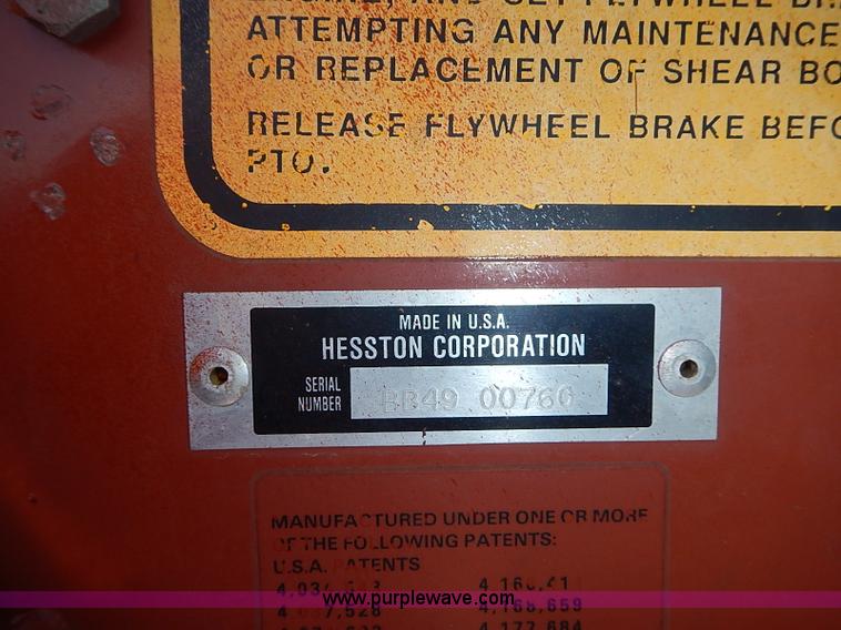 image for item I3514 1991 Hesston 4900 Fiatagri large square baler