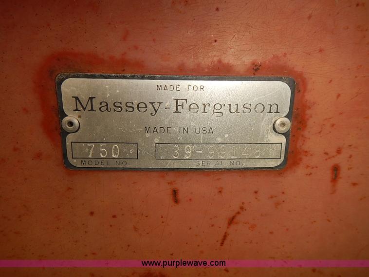 image for item J2062 Massey Ferguson 750 combine