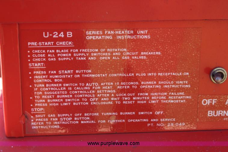 image for item J2068 Dry-O-Mation Farm fans bin fan