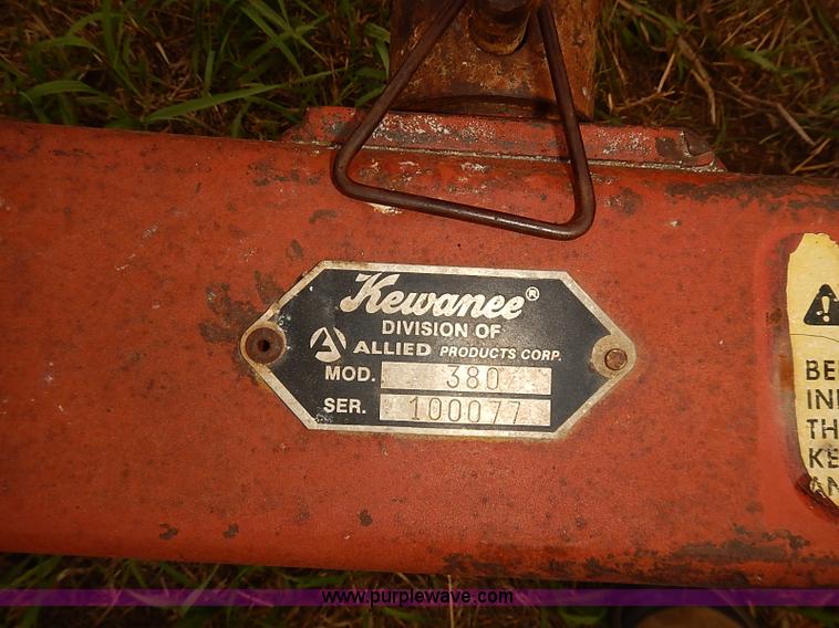 image for item J2190 Kewanee 380 field cultivator