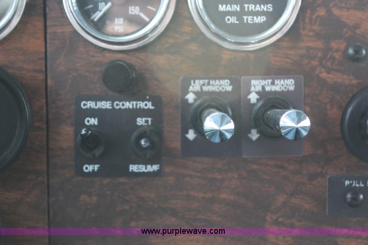 image for item H1375 1997 Peterbilt 377 flatbed truck